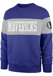 47 Dallas Mavericks Mens Blue Interstate Long Sleeve Fashion Sweatshirt