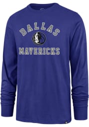 47 Dallas Mavericks Blue VARSITY ARCH SUPER RIVAL Long Sleeve T Shirt