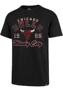 47 Chicago Bulls Black RAFTERS SCRUM Short Sleeve Fashion T Shirt