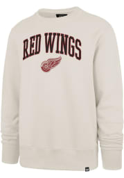 47 Detroit Red Wings Mens White Arch Gamebreak Long Sleeve Crew Sweatshirt