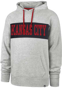 47 Kansas City Scouts Mens Grey Relay Chest Pass Fashion Hood