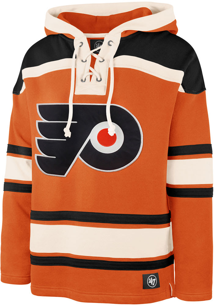 47 Philadelphia Flyers Mens Orange Superior Lacer Fashion Hood