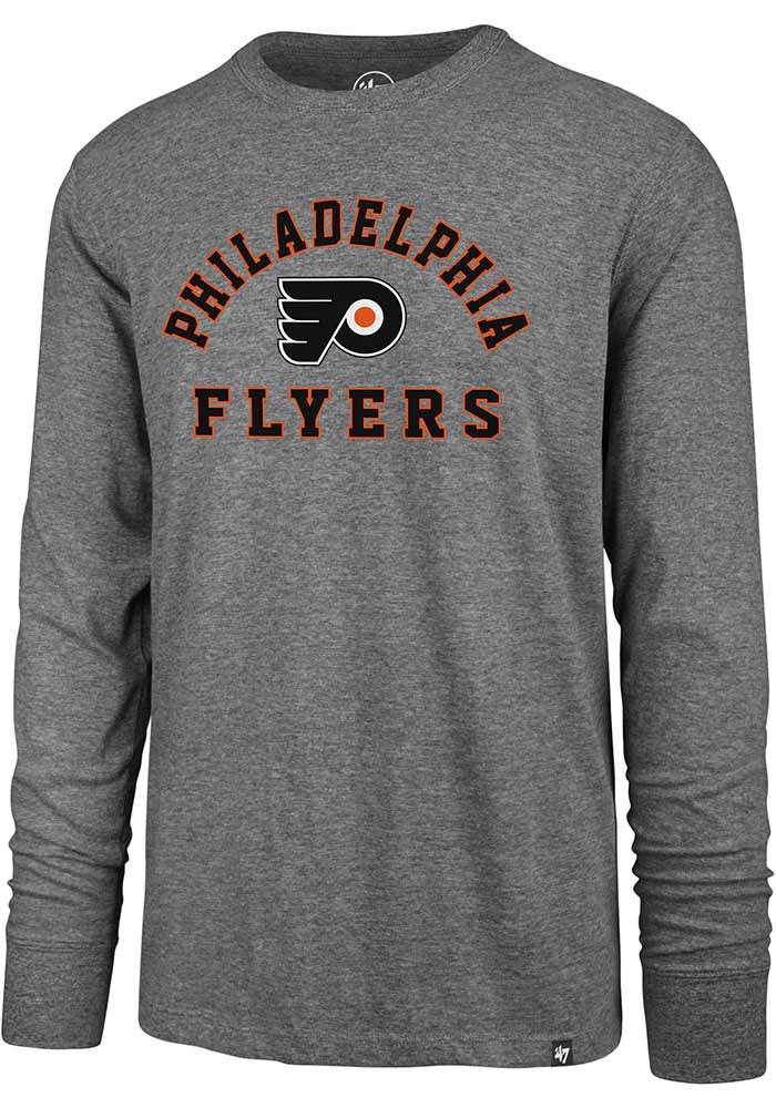 47 Philadelphia Flyers Grey Varsity Arch Long Sleeve T Shirt