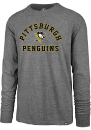 47 Pittsburgh Penguins Grey Varsity Arch Long Sleeve T Shirt