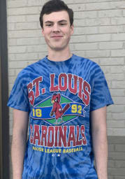 47 St Louis Cardinals Blue Brickhouse Tubular Short Sleeve Fashion T Shirt