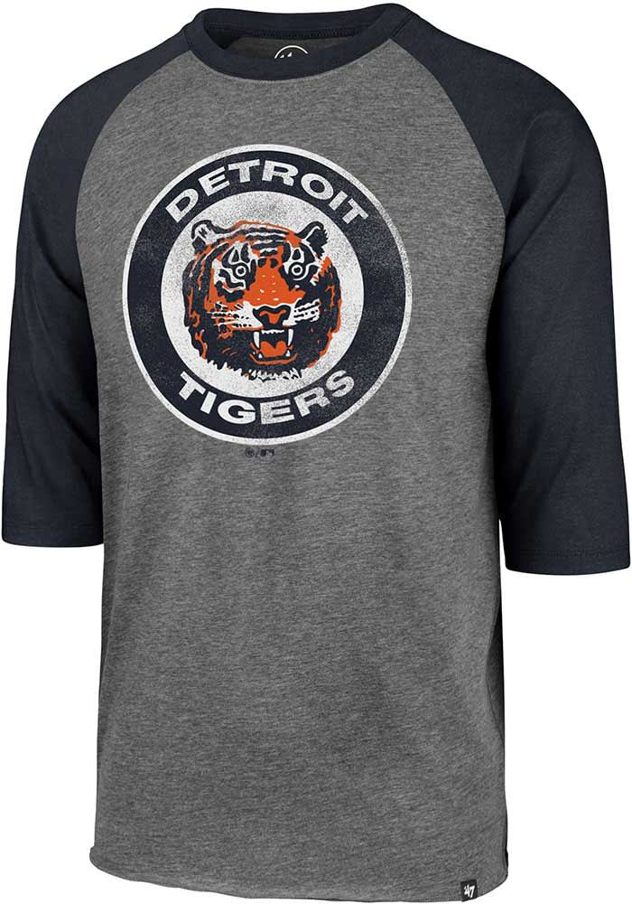 47 Tigers Imprint Club Raglan Long Sleeve Fashion T Shirt