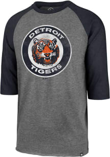 47 Detroit Tigers Grey Imprint Club Raglan Long Sleeve Fashion T Shirt