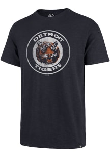 47 Detroit Tigers Navy Blue Vintage Scrum Short Sleeve Fashion T Shirt