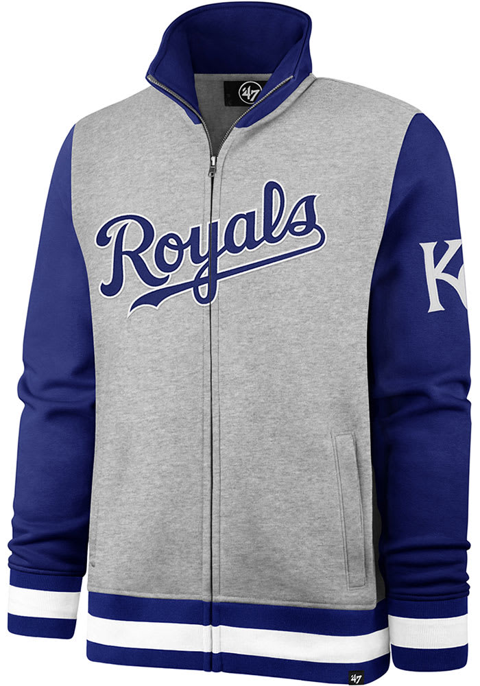 47 Kansas City Royals Mens Grey Iconic Track Jacket