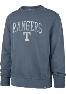 47 Texas Rangers Mens Blue Vapor Hudson Long Sleeve Crew Sweatshirt