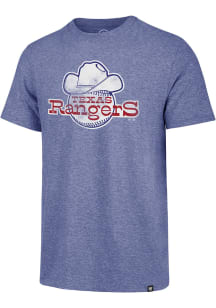 47 Texas Rangers Blue Match Short Sleeve Fashion T Shirt