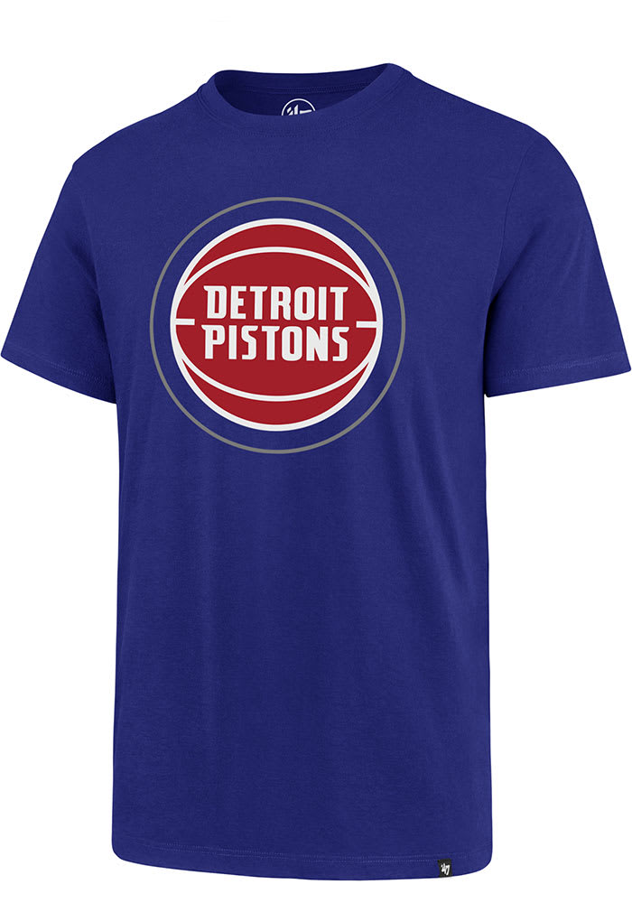 47 Detroit Pistons Blue Imprint Super Rival Short Sleeve T Shirt