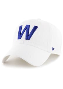 47 Chicago Cubs W Flag logo Clean Up Adjustable Hat - White
