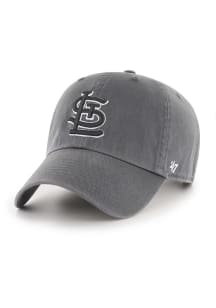 47 St Louis Cardinals Tonal Clean Up Adjustable Hat - Charcoal
