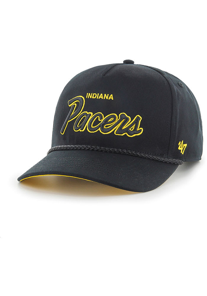 47 Indiana Pacers Crosstown Script Hitch Adjustable Hat - Black