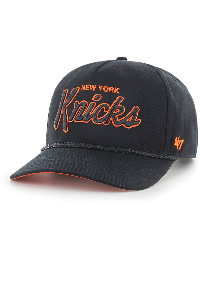 47 New York Knicks Crosstown Script Hitch Adjustable Hat - Black