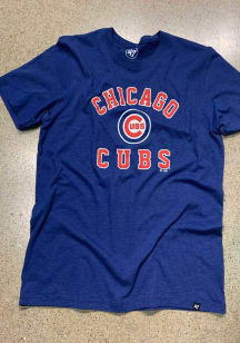 47 Chicago Cubs Blue Varsity Arch Club Short Sleeve T Shirt