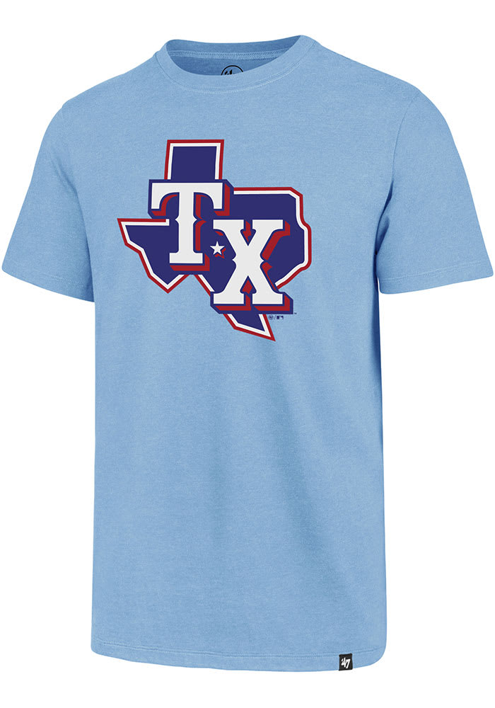 47 Texas Rangers Light Blue Imprint Club Short Sleeve T Shirt 