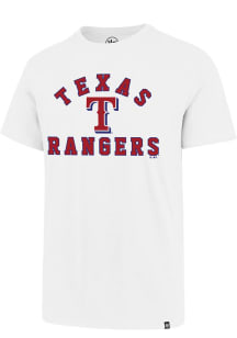 47 Texas Rangers White Varsity Arch Rival Short Sleeve T Shirt