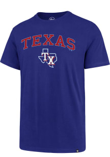 47 Texas Rangers Blue Arch Game Rival Short Sleeve T Shirt