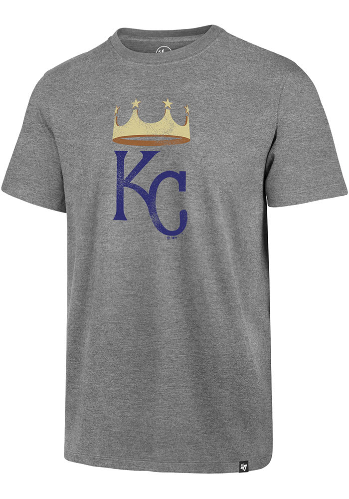 Kansas City Royals Gray Imprint Club Raglan Baseball Tee by '47