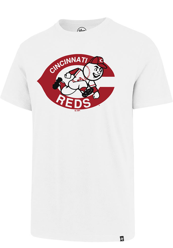 Cincinnati Reds Logo T-Shirt from Homage. | Red | Vintage Apparel from Homage.