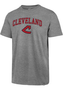 47 Cleveland Indians Grey COOP Arch Game Club Short Sleeve T Shirt