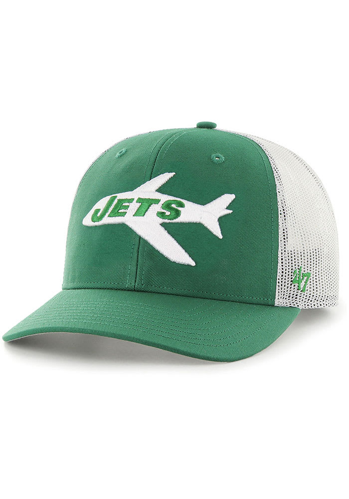 47 New York Jets Vintage Trucker Adjustable Hat - Kelly Green