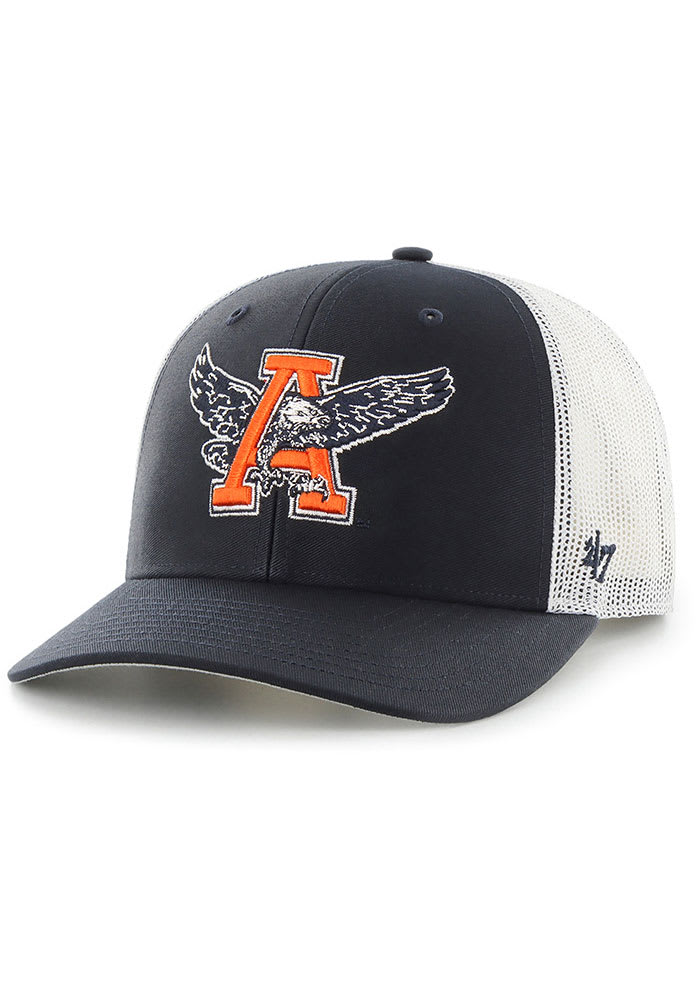 Men's New Era Navy Auburn Tigers Throwback Logo Basic Low Profile