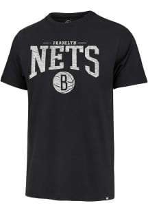 47 Brooklyn Nets Black Rush Franklin Short Sleeve Fashion T Shirt