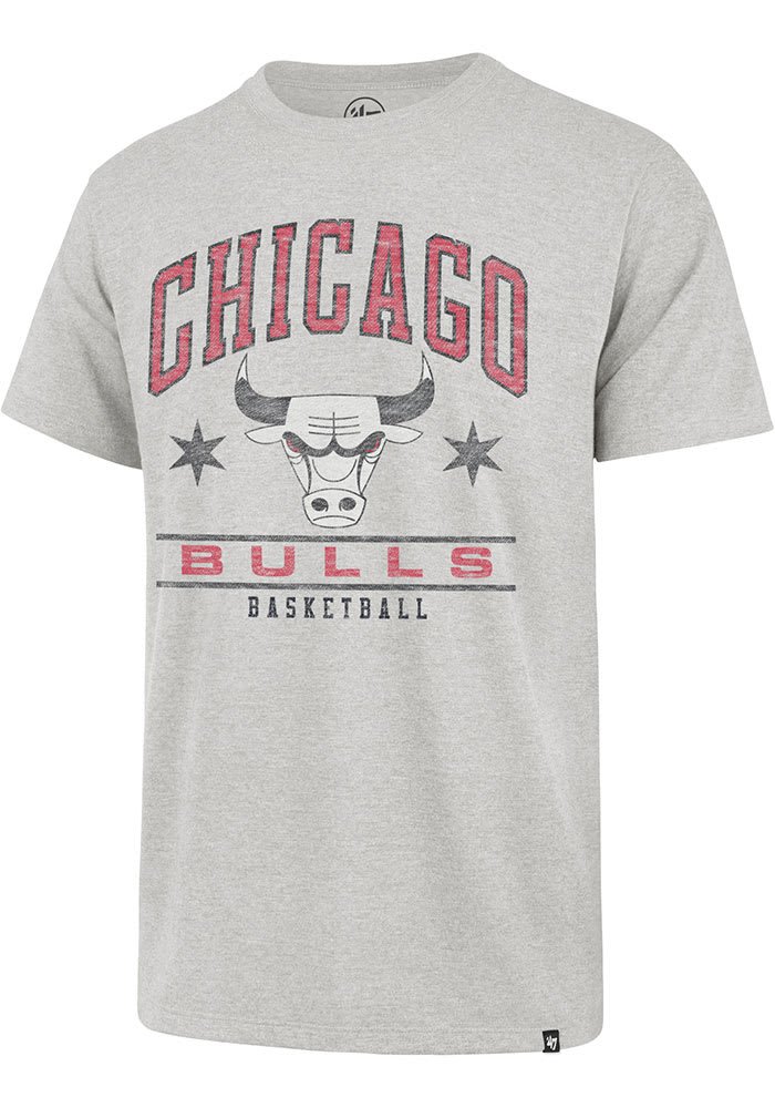 47 Chicago Bulls Grey City Edition Franklin Short Sleeve Fashion T Shirt