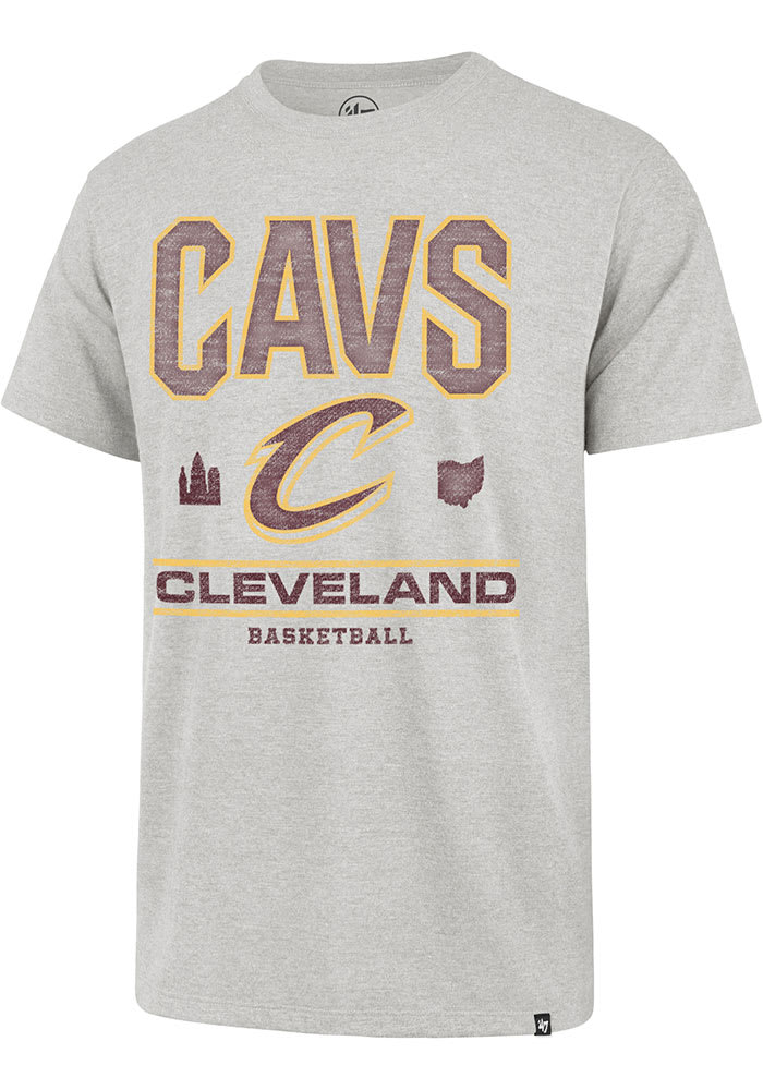 47 Cleveland Cavaliers Grey City Edition Franklin Short Sleeve Fashion T Shirt