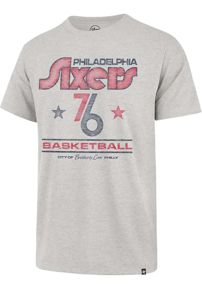 47 Philadelphia 76ers Grey City Edition Franklin Short Sleeve Fashion T Shirt