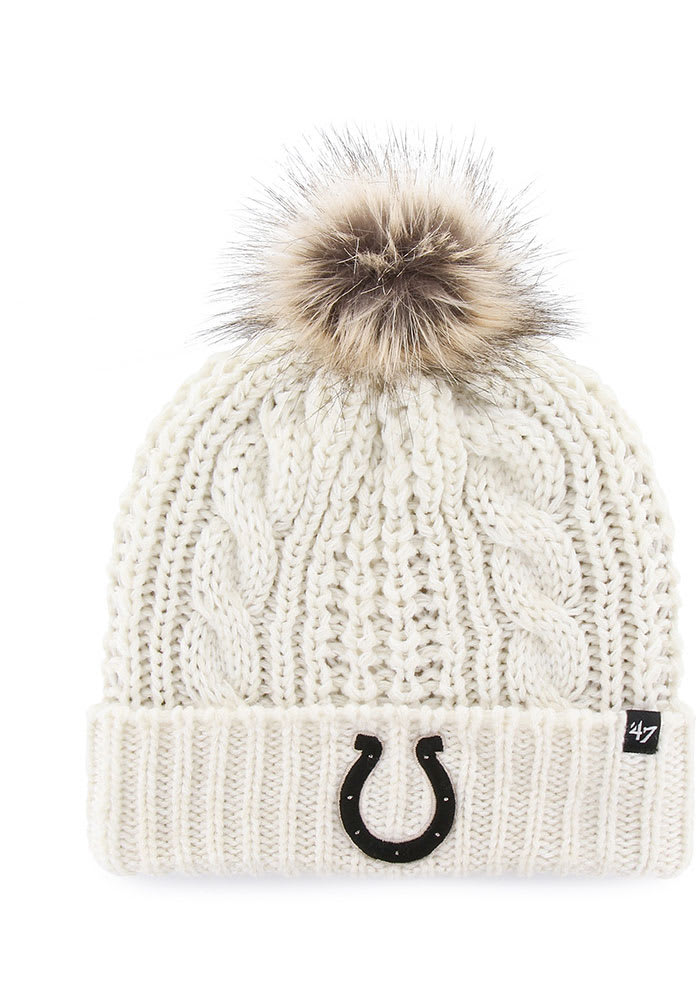 47 Indianapolis Colts White Meeko Cuff Womens Knit Hat