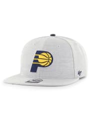 47 Indiana Pacers Grey Boreland Captain Mens Snapback Hat