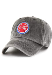 47 Detroit Pistons NBA 75th Anniversary Rocker Clean Up Adjustable Hat - Black