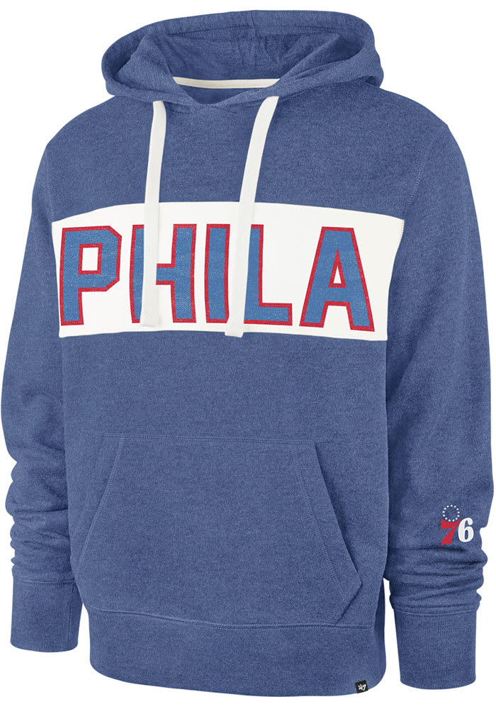47 Philadelphia 76ers Mens Blue GIBSON Fashion Hood
