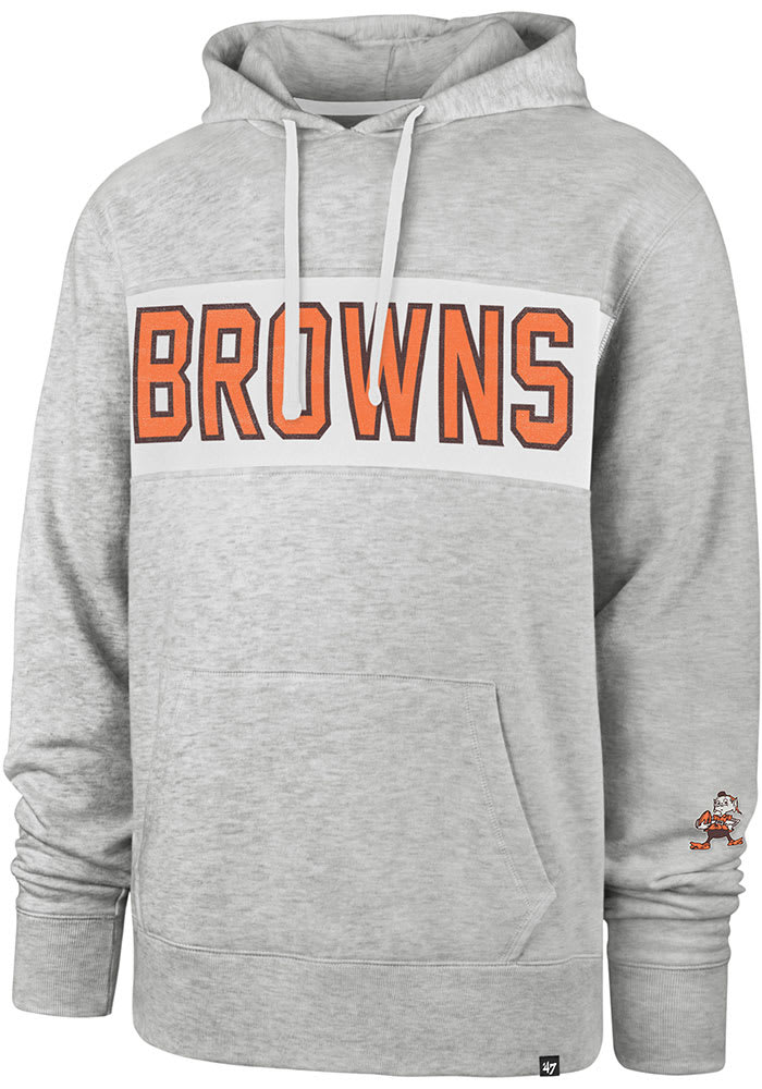 47 Cleveland Browns Mens Grey GIBSON Fashion Hood