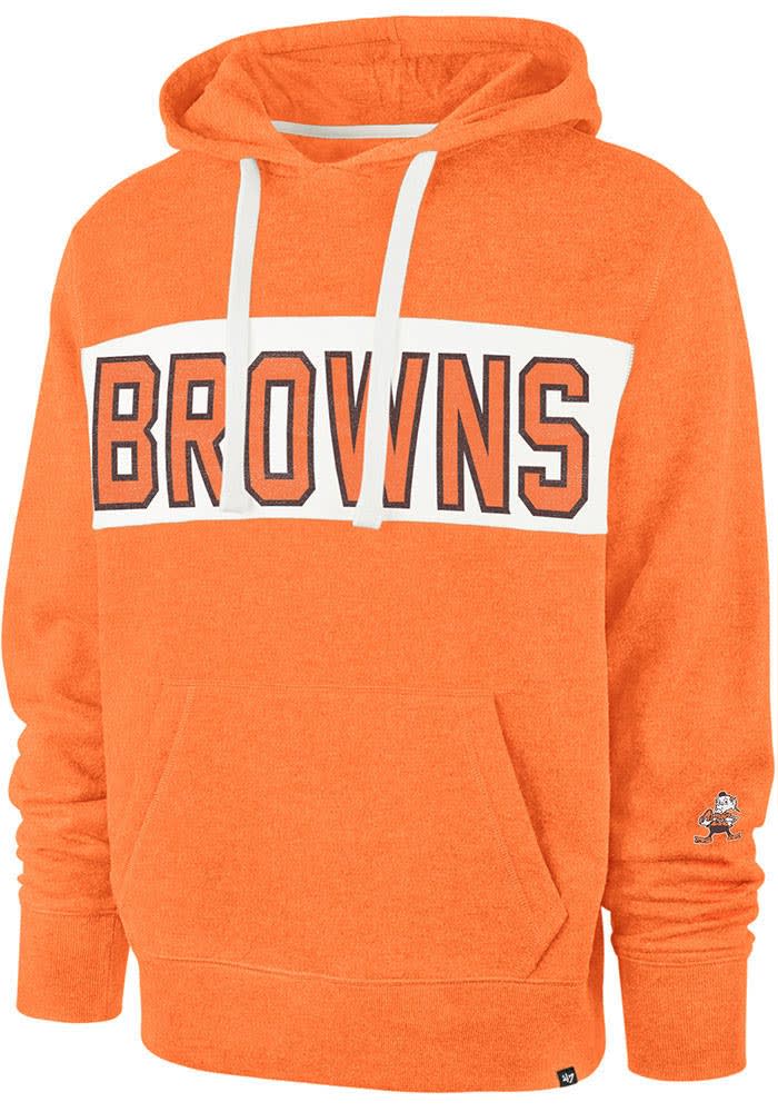 47 Cleveland Browns Mens Orange GIBSON Fashion Hood