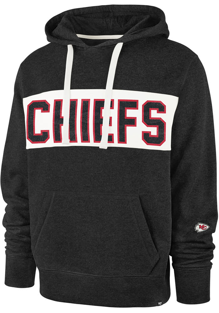 47 Men's Kansas City Chiefs Grey Franklin Long Sleeve Hooded T