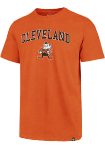 Brownie  Cleveland Browns Orange 47 ARCH GAME CLUB Short Sleeve T Shirt
