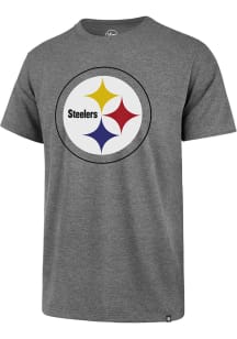 47 Pittsburgh Steelers Grey IMPRINT CLUB Short Sleeve T Shirt