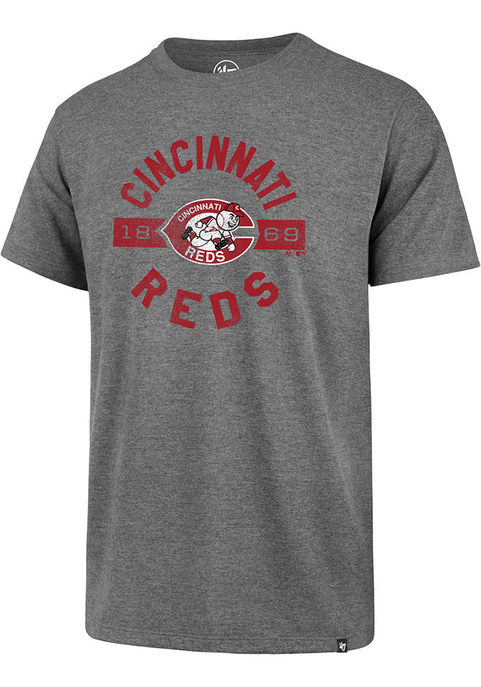 47 Cincinnati Reds Grey Roundabout Club Short Sleeve T Shirt
