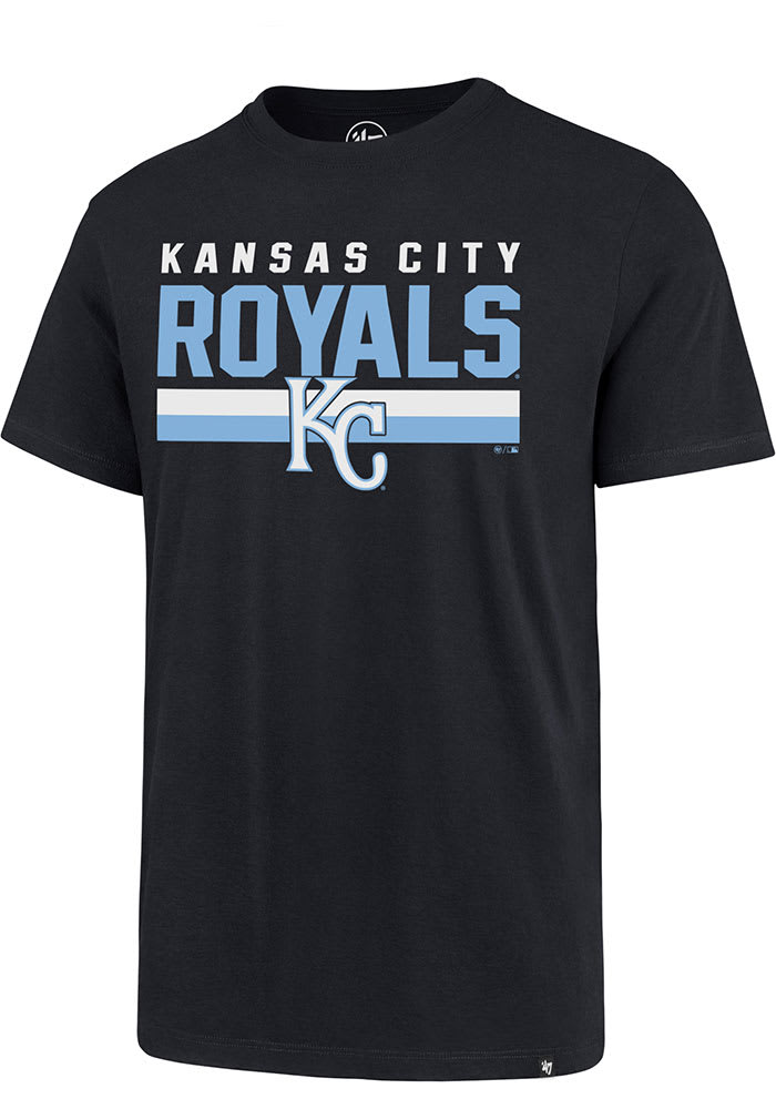 47 Kansas City Royals Navy Blue Hotline Super Rival Short Sleeve T Shirt