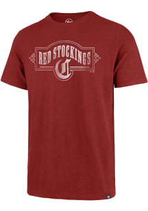 47 Cincinnati Reds Red Grit Vintage Scrum Short Sleeve Fashion T Shirt