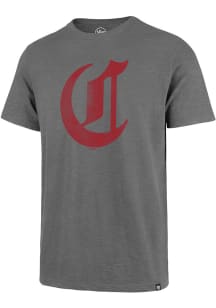 47 Cincinnati Reds Grey Grit Vintage Scrum Short Sleeve Fashion T Shirt