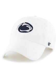 47 White Penn State Nittany Lions Clean Up Adjustable Hat