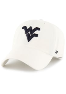 47 West Virginia Mountaineers Clean Up Adjustable Hat - White