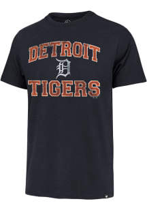 47 Detroit Tigers Navy Blue Union Arch Franklin Short Sleeve Fashion T Shirt