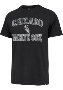 47 Chicago White Sox Black Union Arch Franklin Short Sleeve Fashion T Shirt
